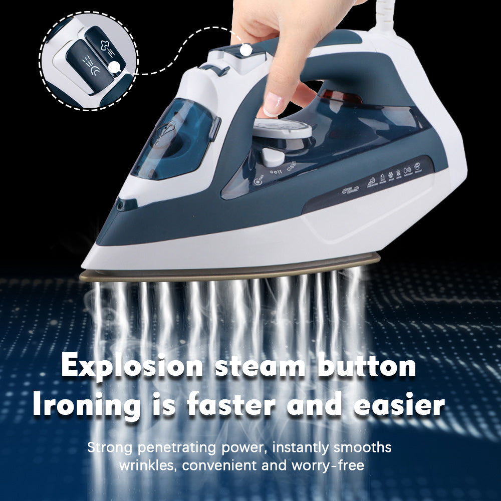 New arrivalFor HomeHigh Power 2-in-1 Handheld Electric Iron European Standard Flat Iron Small Steam Electric Iron