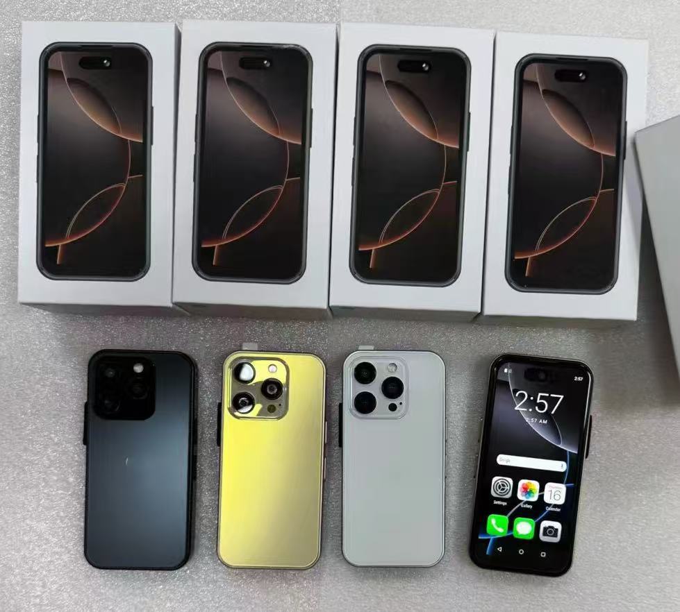 mini  i16promax Mobile Phone i16pro Mini Perforated Screen Mobile Phone 4.0Dual SIM Backup Phone