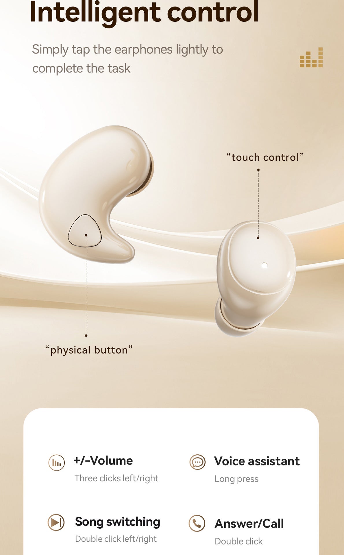 New M1262-in-1 Wireless Sleep Mini Long Battery Life Ultra-High Sound Quality Wireless Bluetooth Earbuds