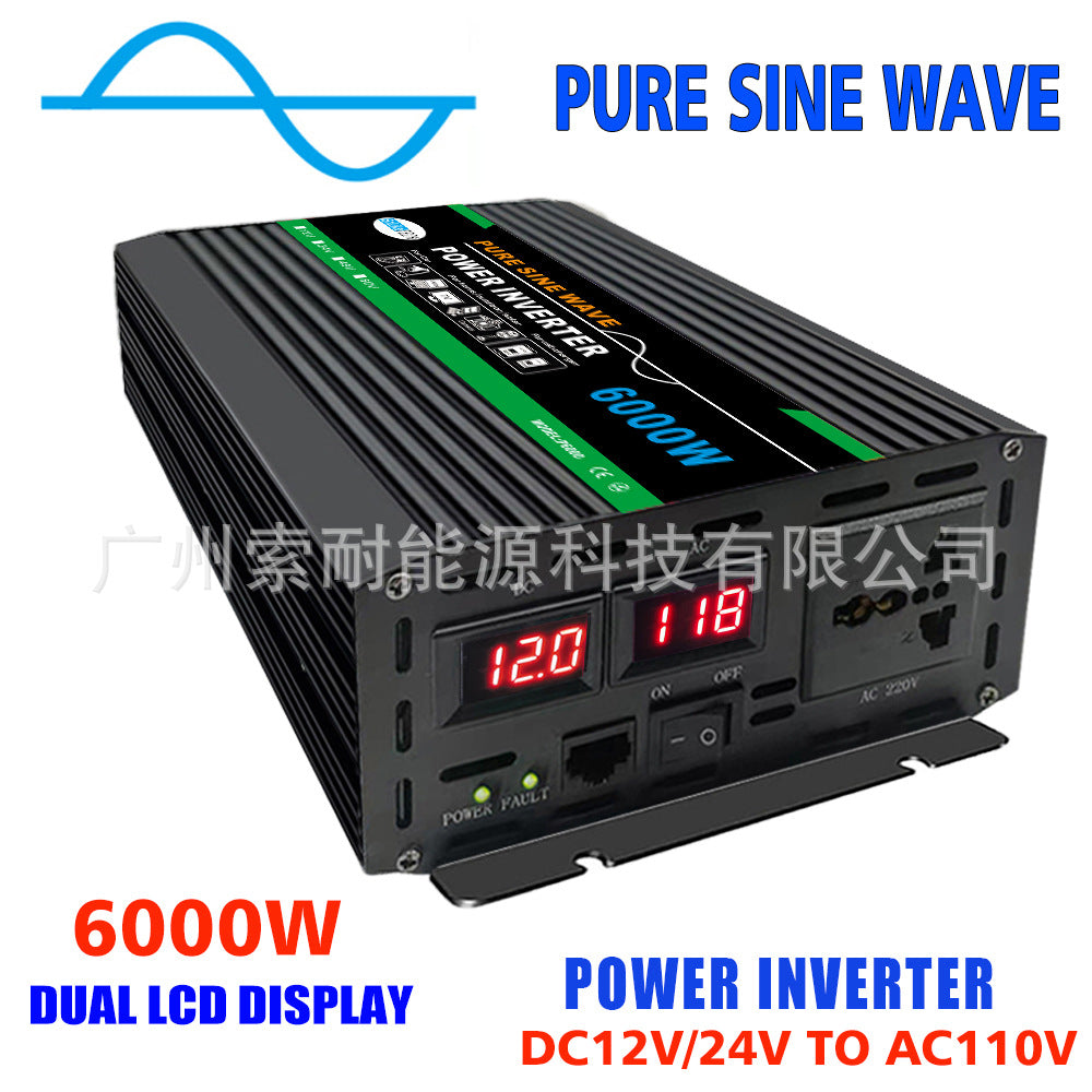 Automotive Pure Sine Wave Inverter1300W Outdoor Adapter Converter12V24V48V60V Turn110V220V