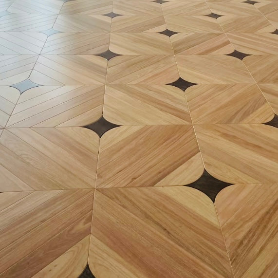 Custom Thickness Rosewood Engineered Parquet Flooring | Outdoor Exterior Use High-End Decorative Wood Tiles for Cultural Venues