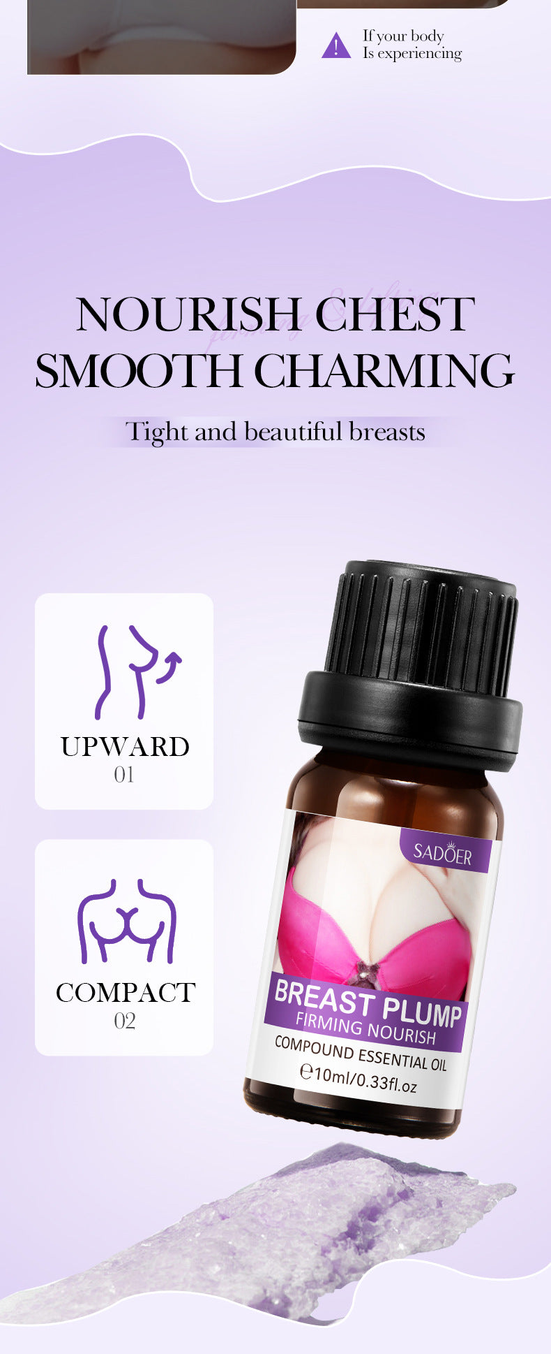 Feng Yun Beauty Breast Essential Oil SADOER Moisturizing, Firming, Nourishing Breast Care Essential Oil  Wholesale