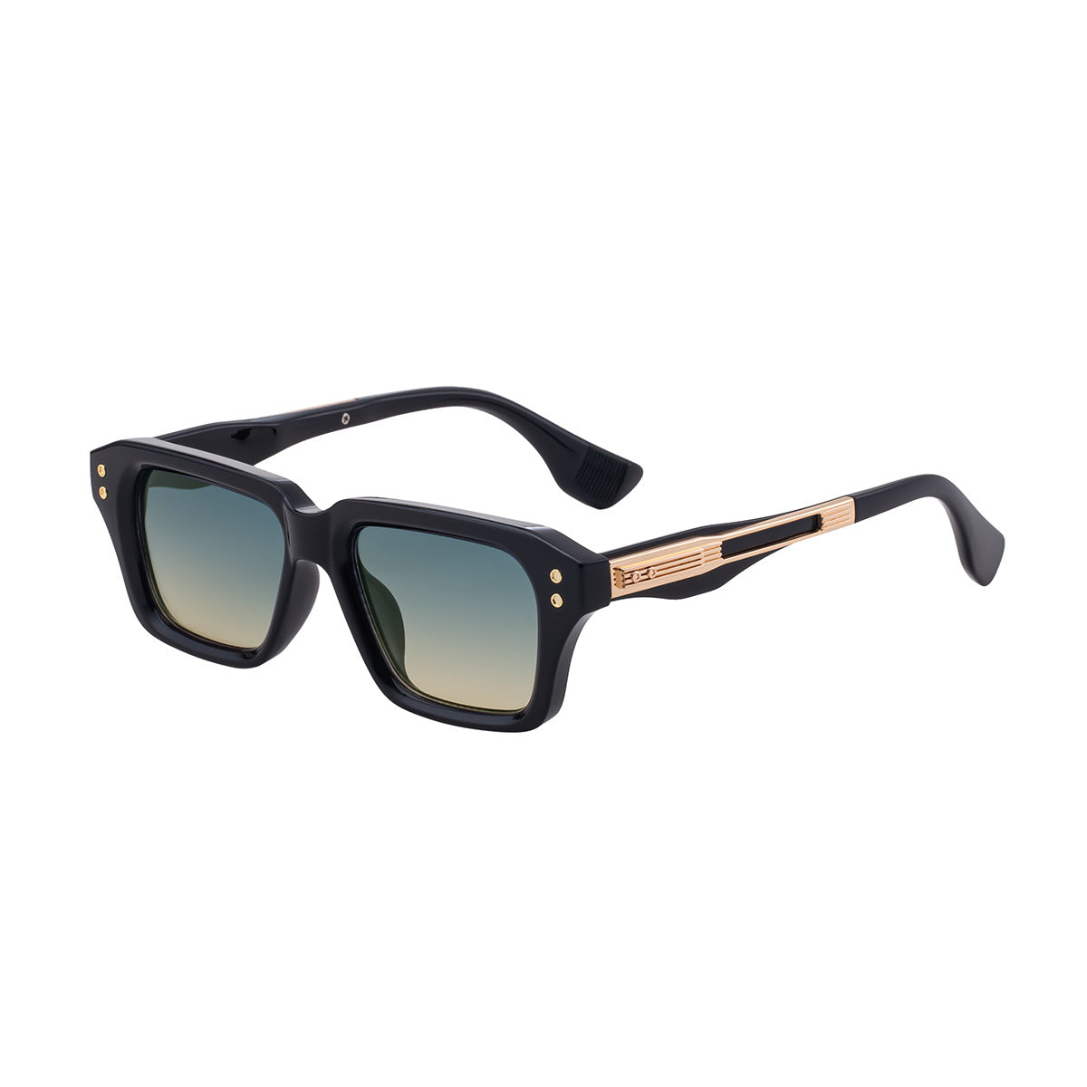 2025New European and American Fashion Square Frame Sunglasses for Men, Unique Small Frame, High-End Trendy Sun Protection Sunglasses for Men