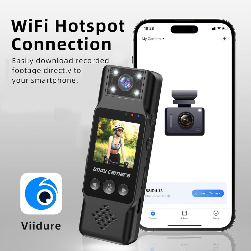 Hot-selling Law Enforcement Recorder Infrared Night Vision HD Camera Audio and Video Recording Clip-on Conference Record