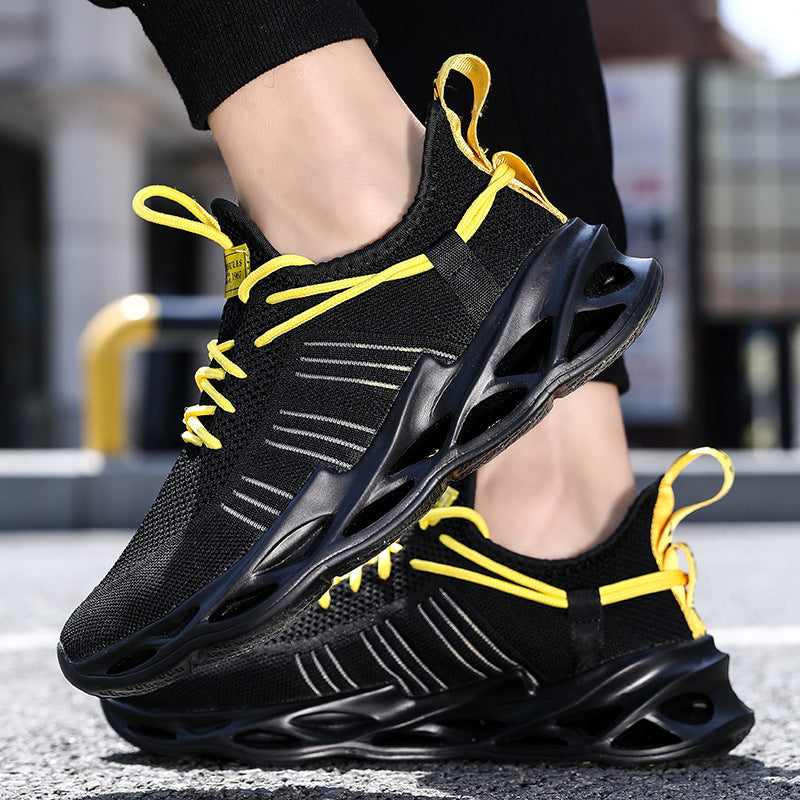 Summer Youth Coconut Shoes for Middle and High School Students, Breathable Mesh Blade Edge, Wear-resistant, Non-slip Sports Running Shoes, Casual Trendy Shoes