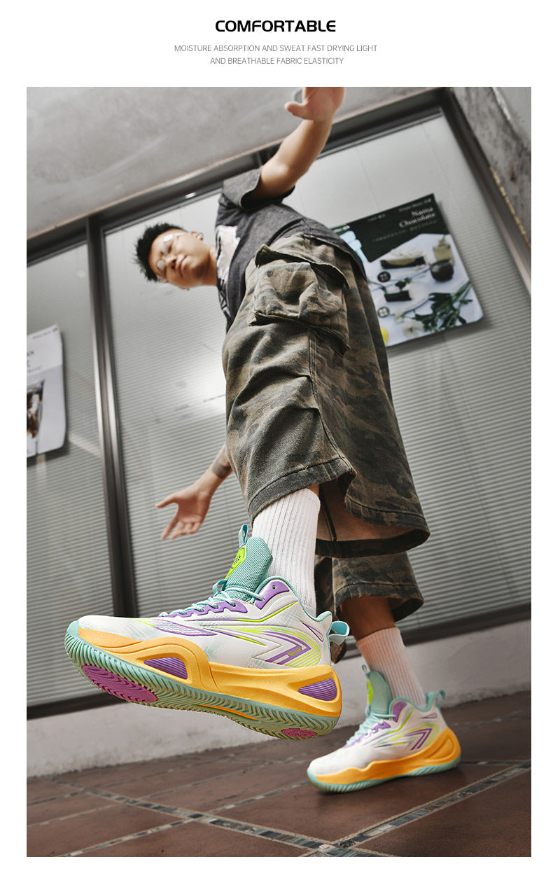 2025New Couple fashion Trendy Casual Basketball Shoes Youth Outdoor Training Sports Non-Slip Wear-Resistant Sneakers