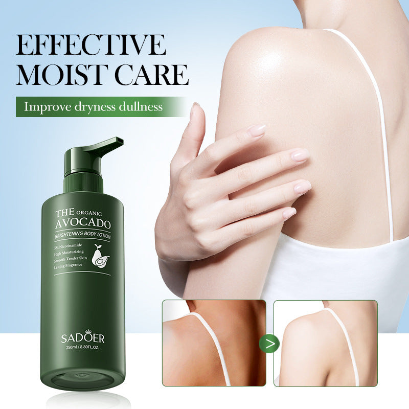 Avocado Niacinamide Body Lotion SADOER Autumn and winter skin rejuvenation body cream cross-border foreign trade wholesale