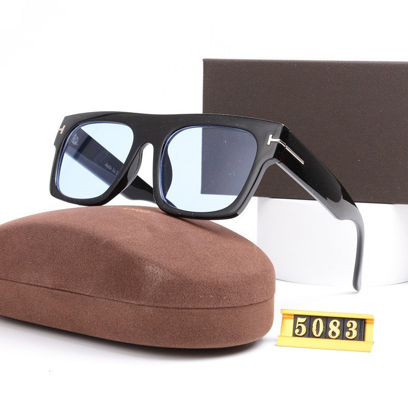 Designer Sunglasses T Square Large Frame for Men and Women Fashion Wholesale Sunglasses Non-Prescription Glasses5083Tide