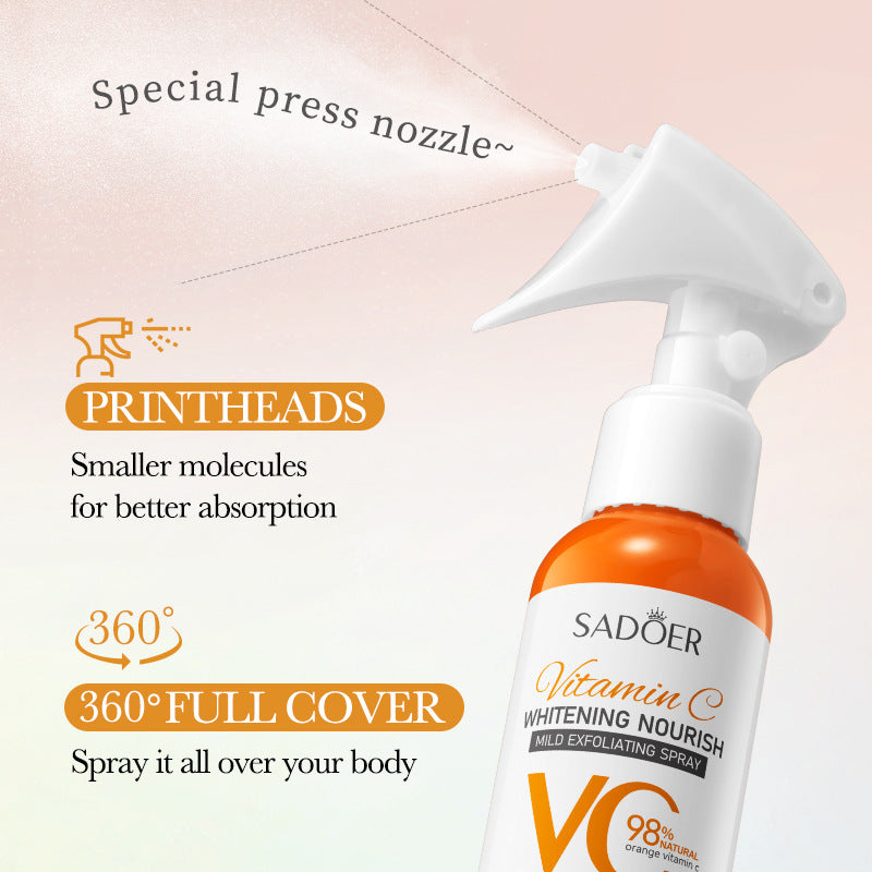 Exfoliating Spray SADOER Exfoliating Gentle Cleansing Body Hydrating Spray  Wholesale