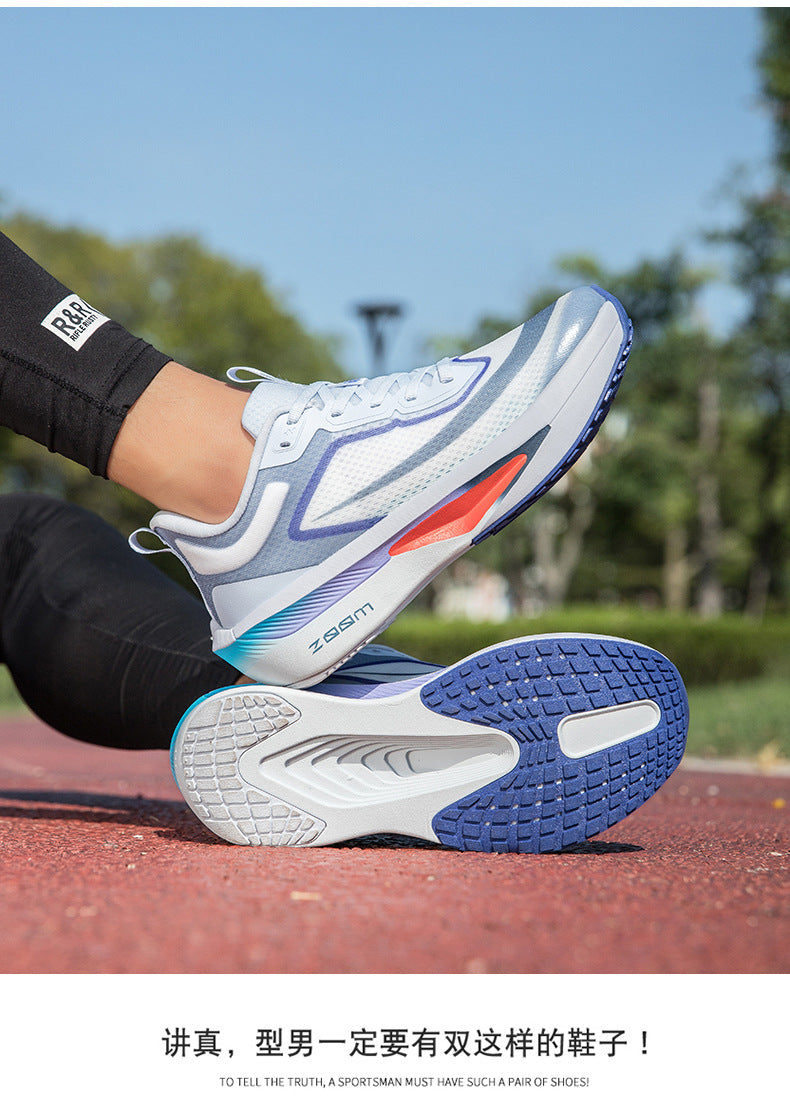 2025Plus Size Sports Shoes Racing Training Carbon Plate Sports Shoes Lightweight Men and Women Autumn Running Shoes