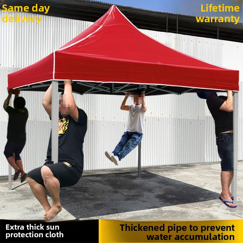 Outdoor Tent Electric Vehicle Tricycle Sunshade Parking Shed Rainproof Shed for Street Vendor Night Market Four-legged Corner Sunshade