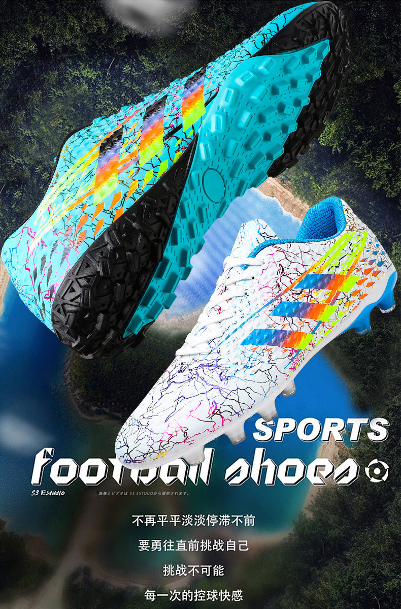 New professional football shoes for men and women AG Spike TF Broken Nail Youth Student Grassland Competition Training Shoes