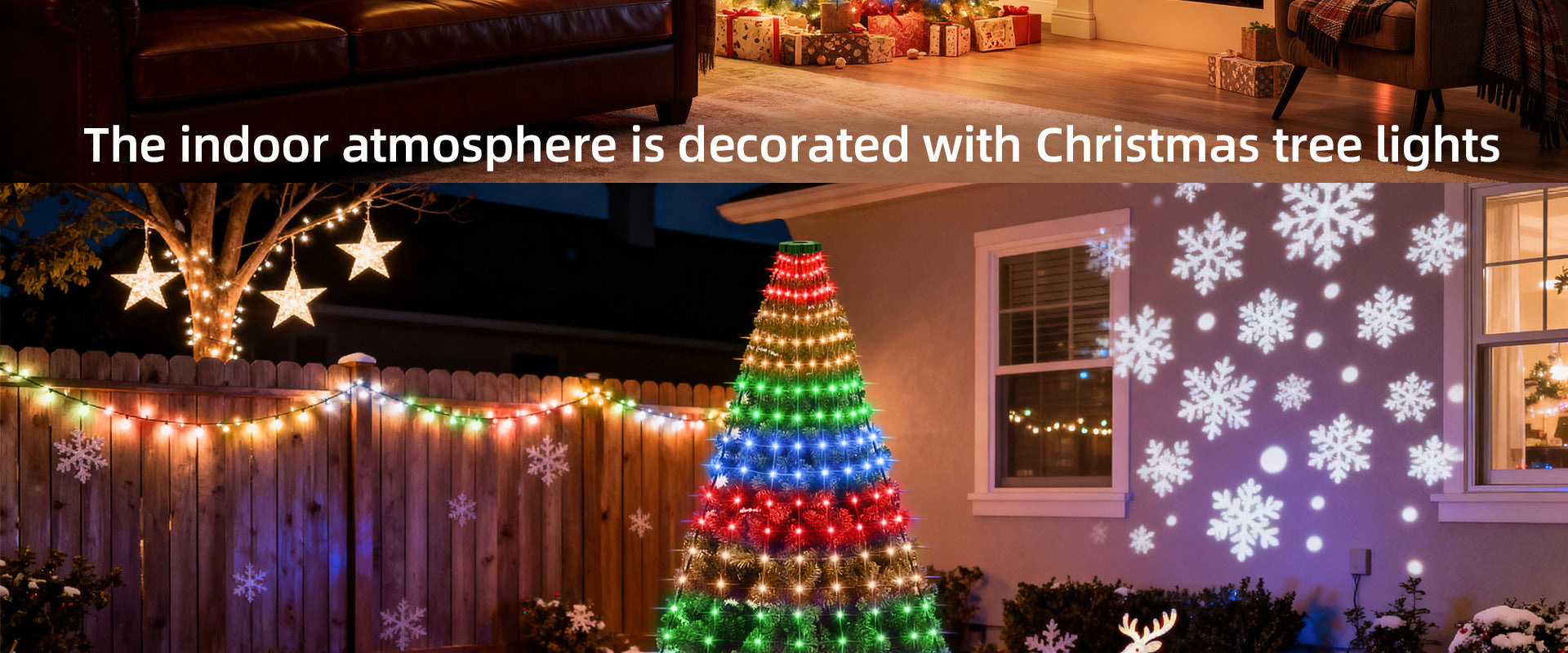 Christmas Tree Lights Christmas Garden Decoration Lights Colorful Lights String Lights Waterfall Tree Hanging Lights Christmas Bestsellers