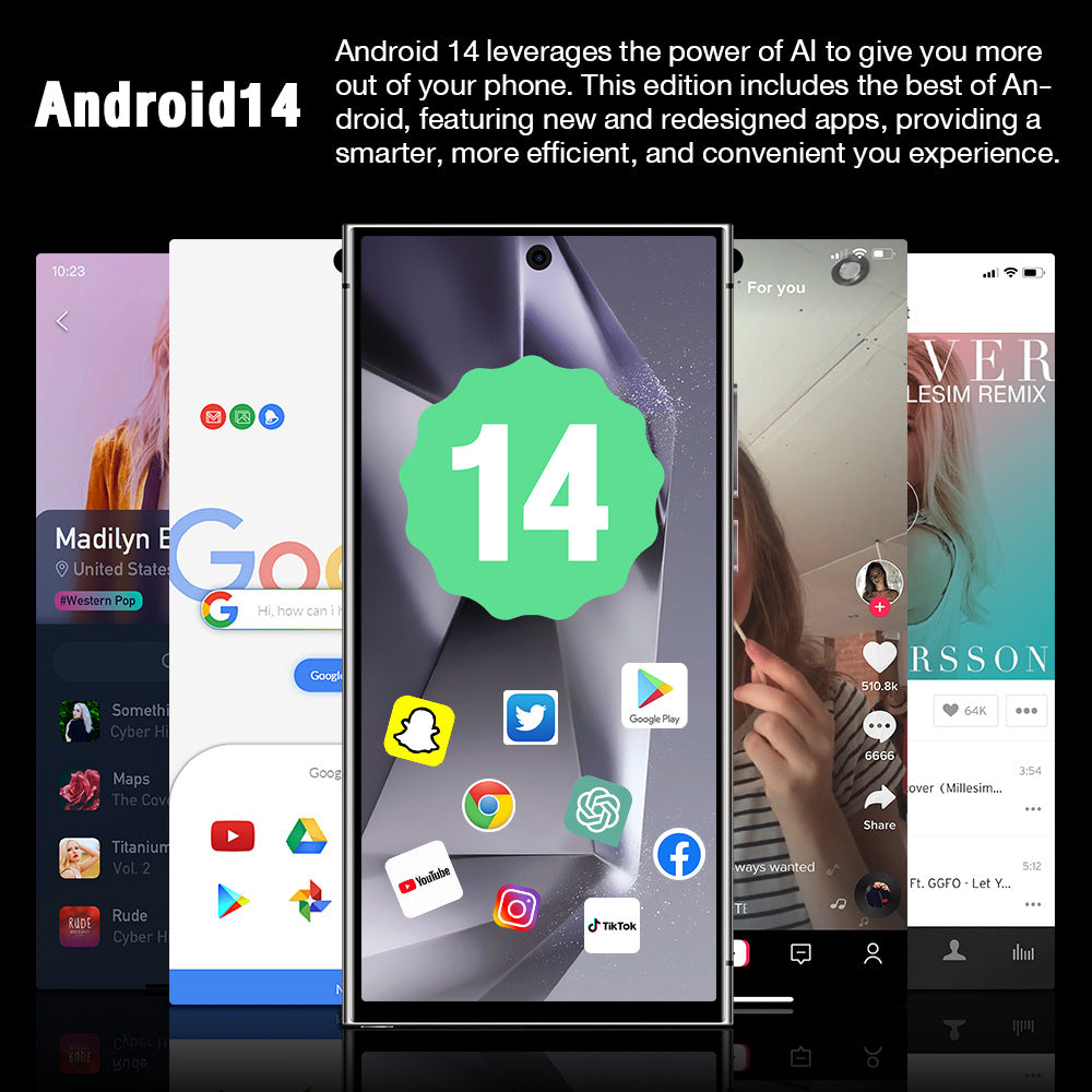 Smartphone S24Ultra Built-in pen7.3Inch Android16+1T Source Manufacturer(Popular)