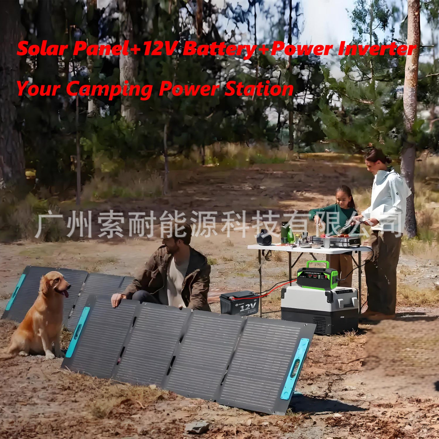 Vehicle Inverter300W/500W12V Turn110V/220V Dual Socket with Digital Display/USB/Type-C