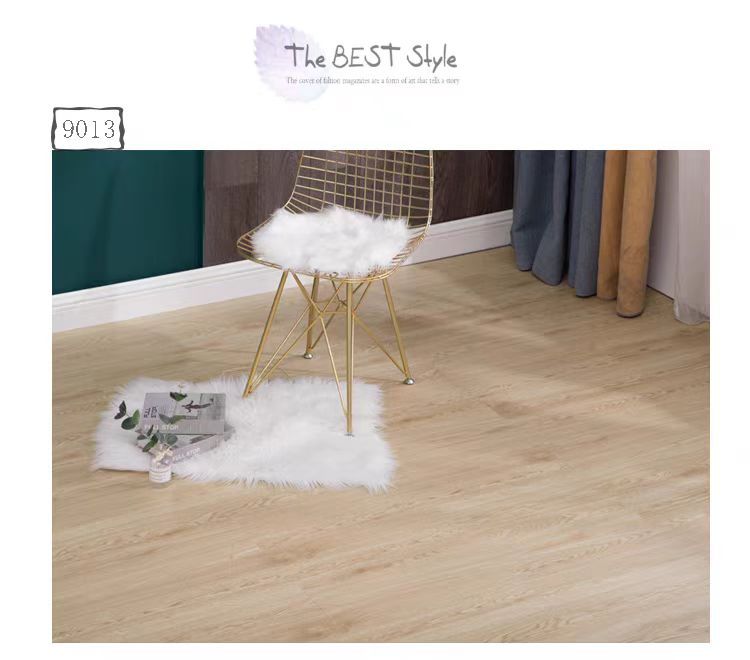 PVC Self-Adhesive Plastic Floor Stickers for Commercial Use in Bedrooms and Hallways, Indoor Renovation, Special for Cement Floors, Waterproof and Wear-Resistant