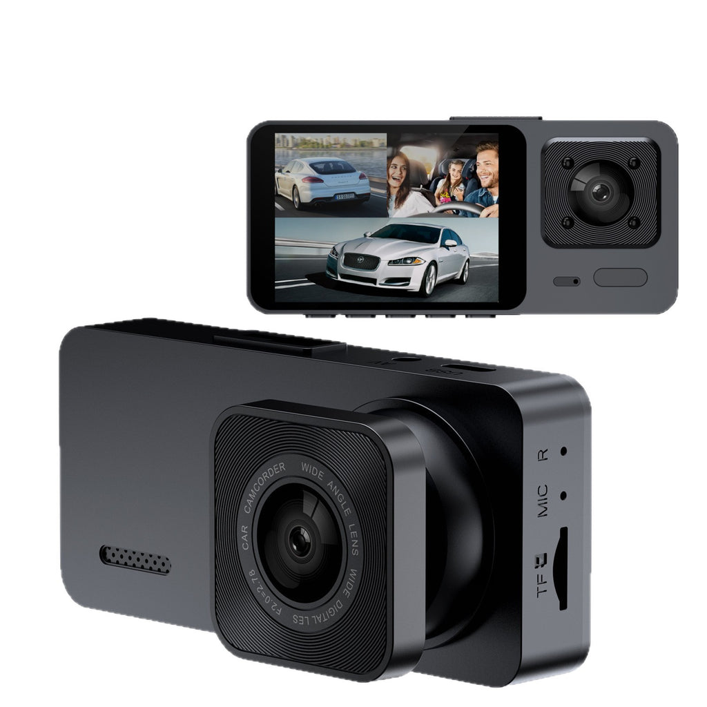 S10New Dash Cam2Inch IPS Hd1080P WIFI Three-Channel Recorder Cardvr