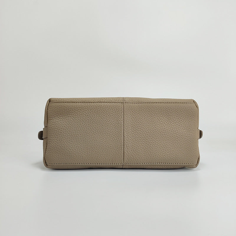 New Genuine Leather Women's Bag Large Capacity Top Layer Cowhide Handbag Crossbody Bag High-end Dumpling Bag Shiling Bag