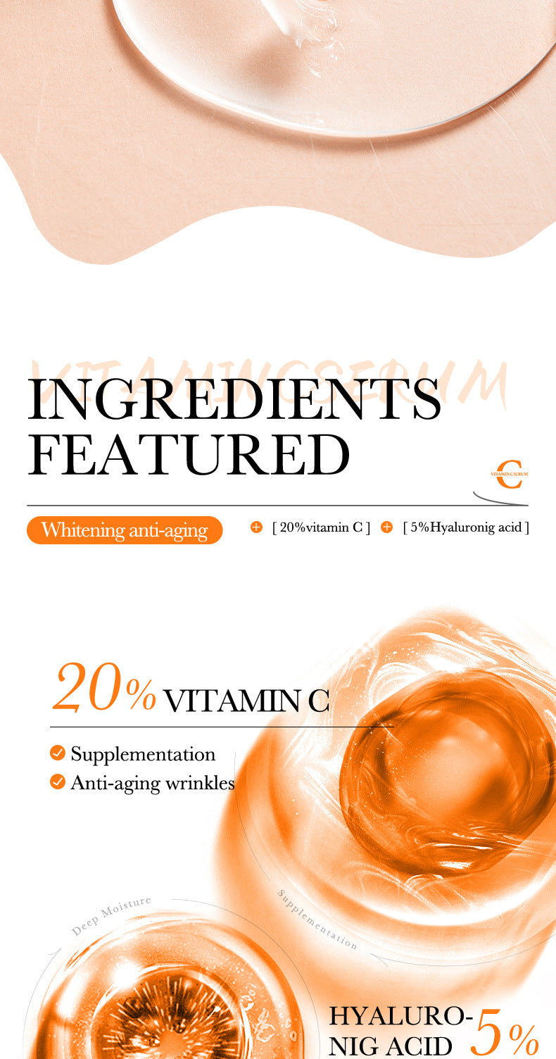 BIOAOUA Essence Series Hydrating and Nourishing Vitamins C Essence   Factory Direct Sales