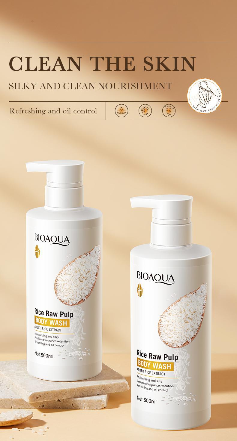 Rice Skincare Set BIOAOUA Rice Puree Series Six-Piece Set Box  Wholesale