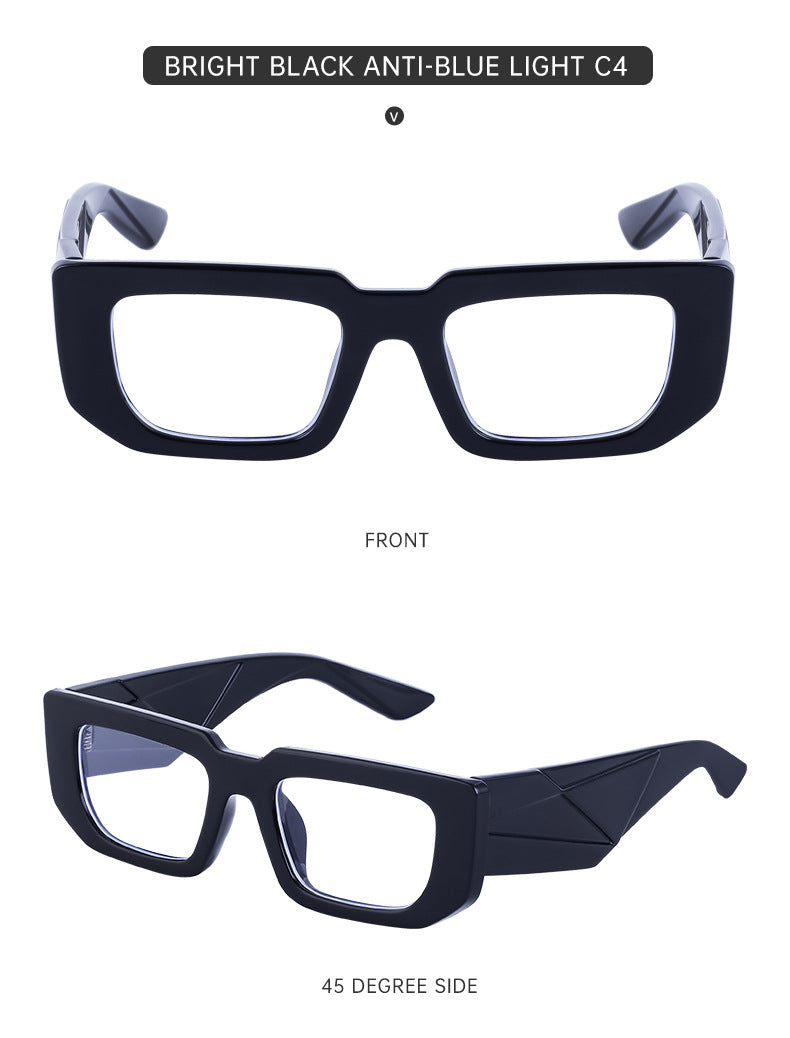 Fashion Small Frame Sunglasses for Women Trendy European and American Wide Leg Square Frame Sunglasses High-end Wholesale sunglasses