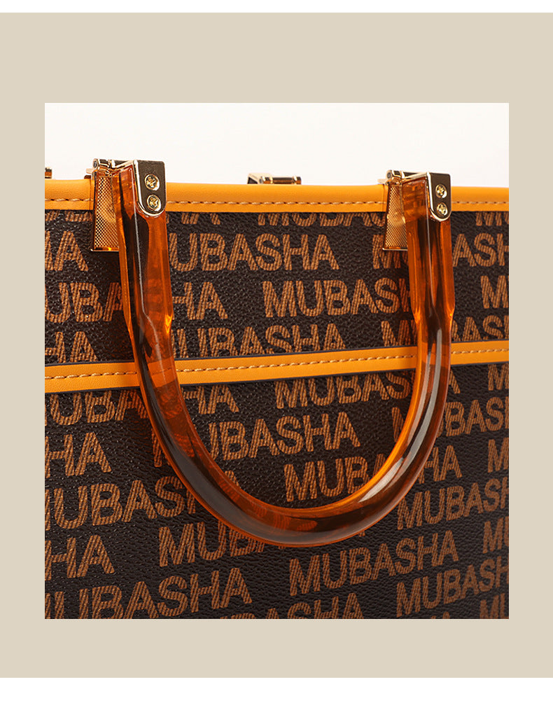 Women's Fashion Trend New Vintage Floral Series Handbag Large Capacity Unique Stylish Crossbody Bag