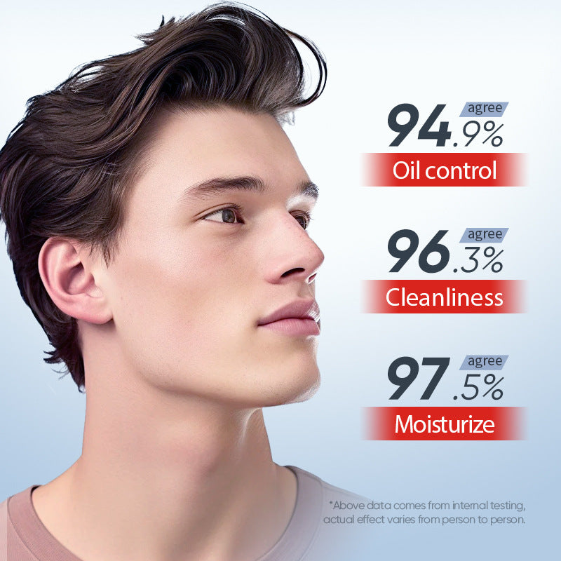 BIOAOUA Men's Oil Control Moisturizing Cleanser Cleansing facial cleanser   wholesale