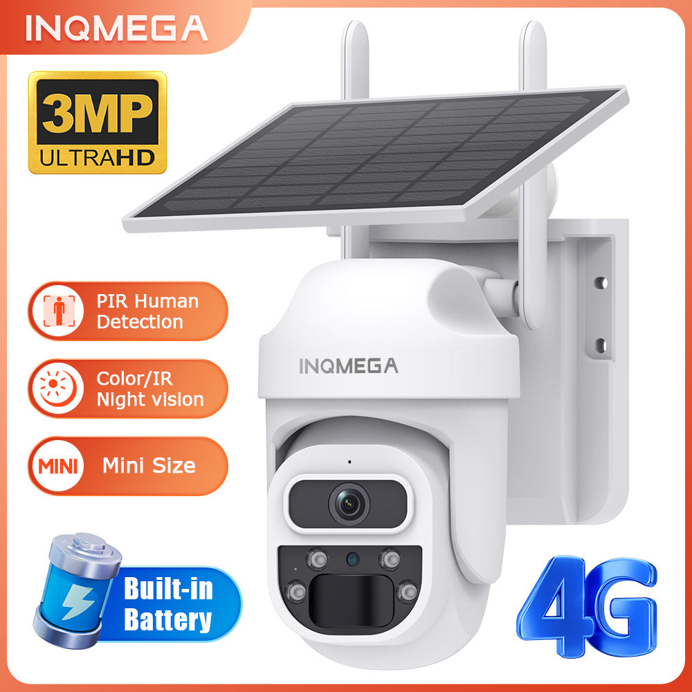 New4G Solar Camera Camera300Wan HD Full Color Night Vision Surveillance Outdoor Camera