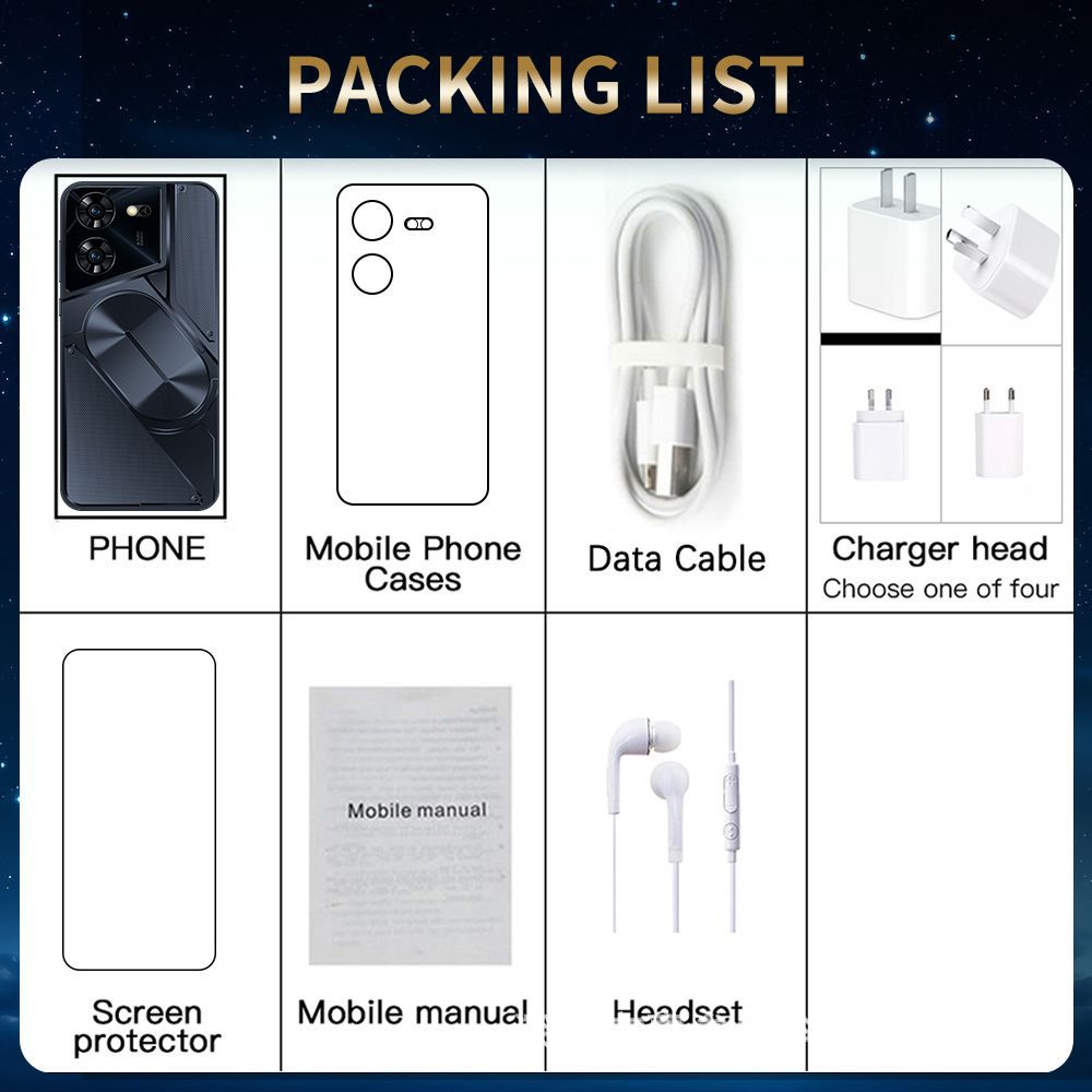 POVA5pro Popular2+16G 7.0inch all-in-one device Waterdrop Screen New Smartphone