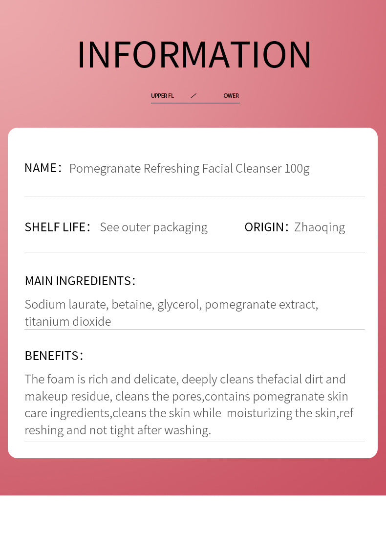 Facial Cleanser SADOER Rose Facial Cleanser100g Deep Cleaning  Foreign Trade Live Wholesale