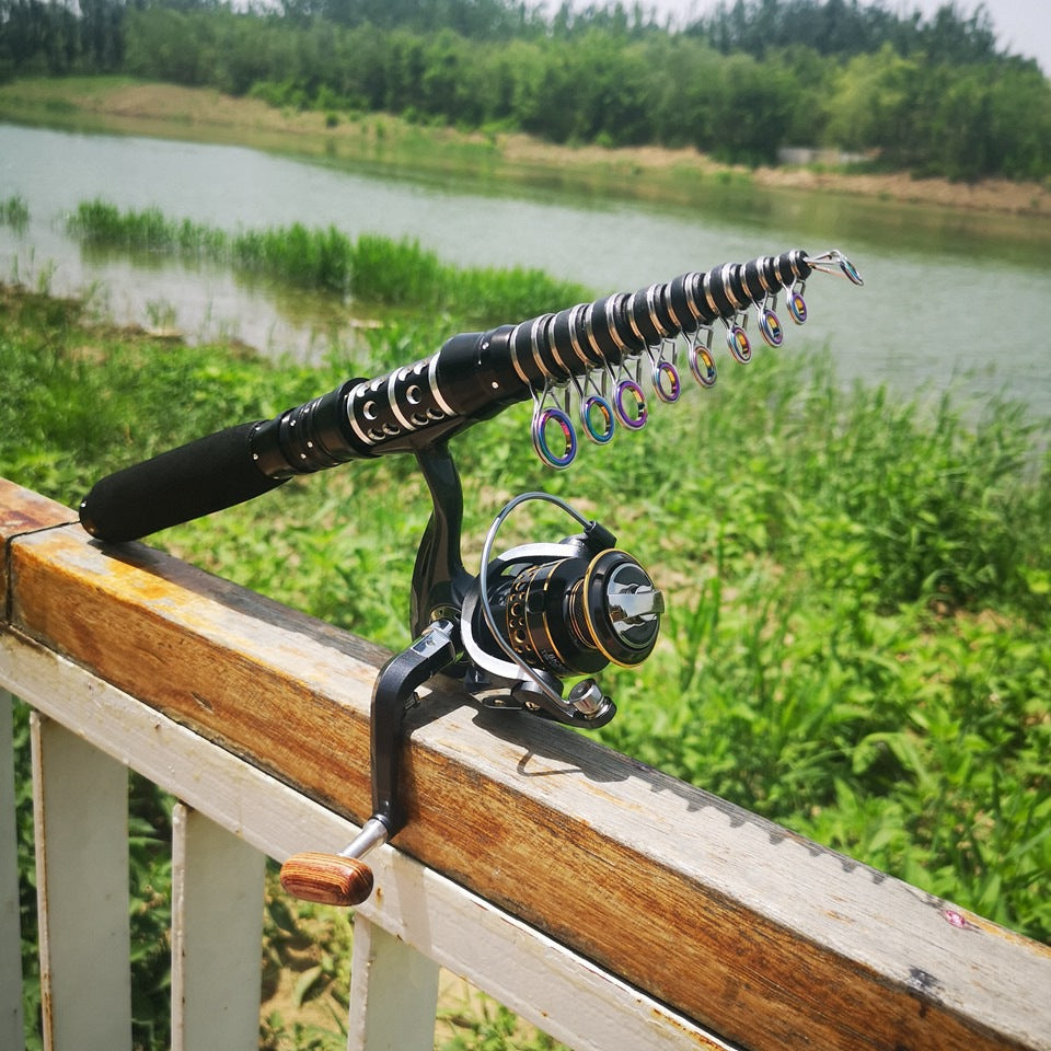Ultra-short Portable European Carp Fishing Set Fishing Gear Combination European and American Popular Fishing Rod Can Be Used FBA