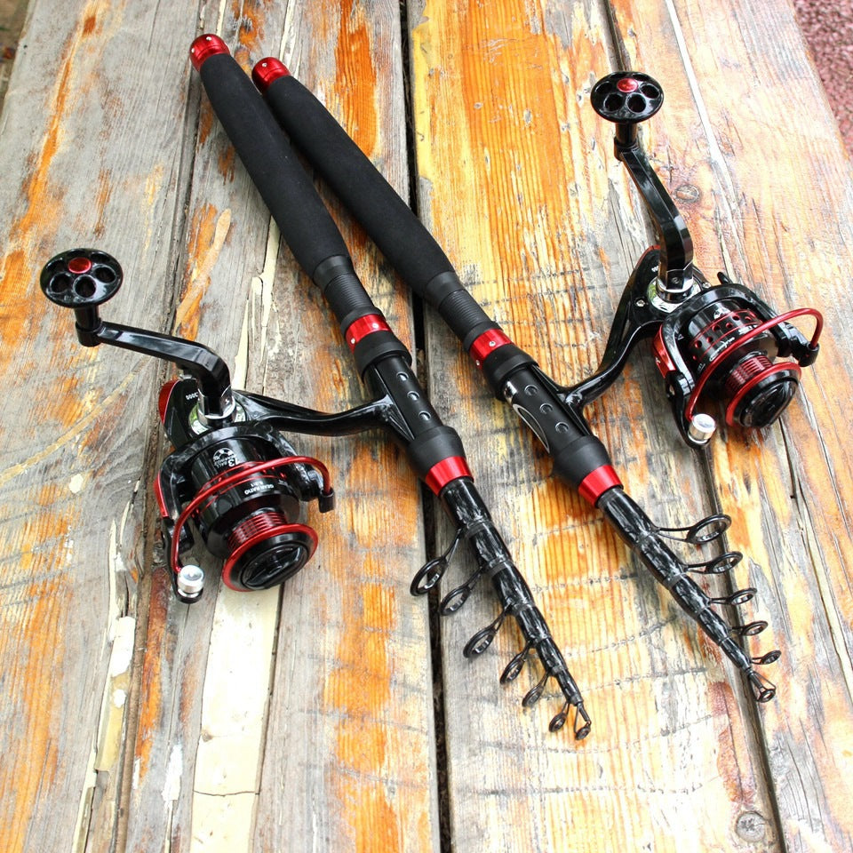 Ultra-short Portable European Carp Fishing Set Fishing Gear Combination European and American Popular Fishing Rod Can Be Used FBA