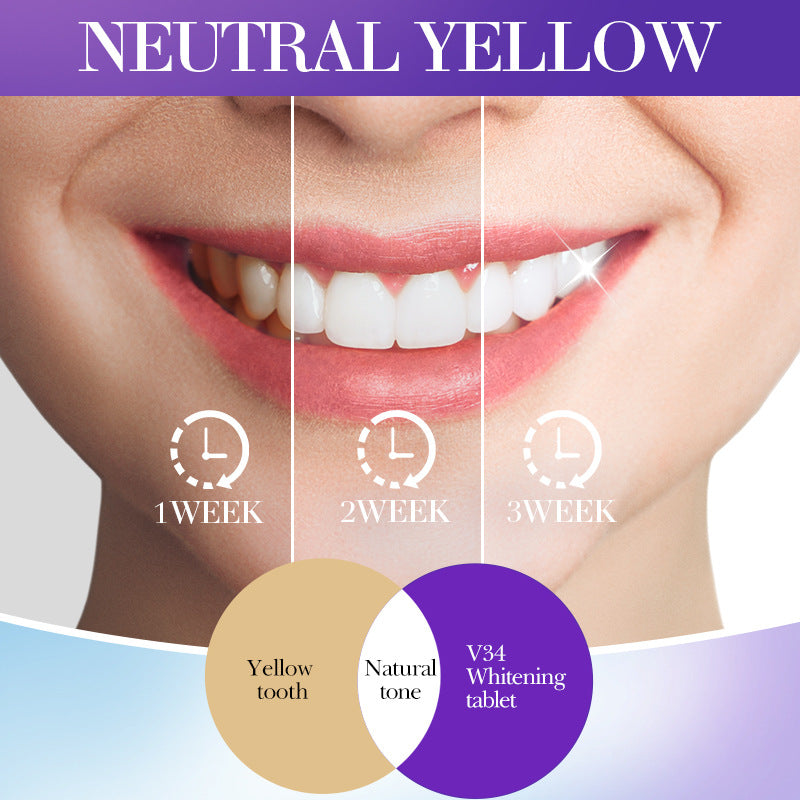 V34Whitening Teeth Strips SADOER Deep Cleaning Teeth Clean Toothpaste Cross-Border Foreign Trade Wholesale