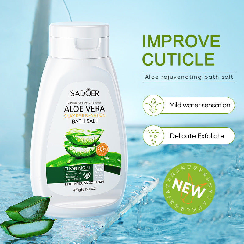 Bath Salts430gSADOER Aloe Vera Milk Cleansing and Rejuvenating Body Scrub  Wholesale