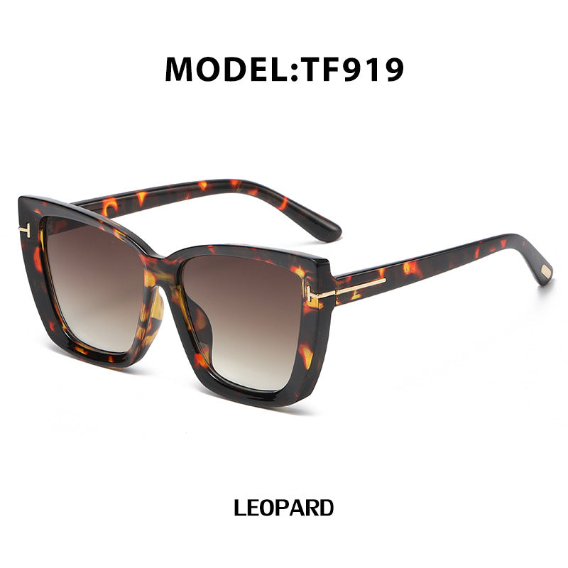 European and American Fashion Cat Eye Sunglasses for Women with High-end Feel Korean Style T Fashionable Sunglasses for Women Wholesale