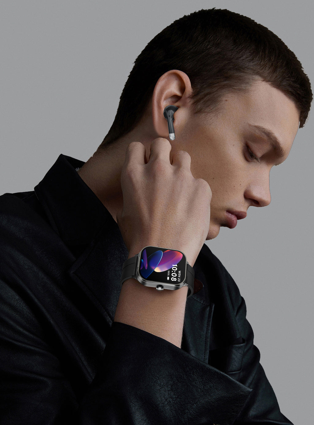 D8 Pro Smart Watch Bluetooth Call True Heart Rate Step Sleep Monitoring Hidden Bluetooth Earphone Sports