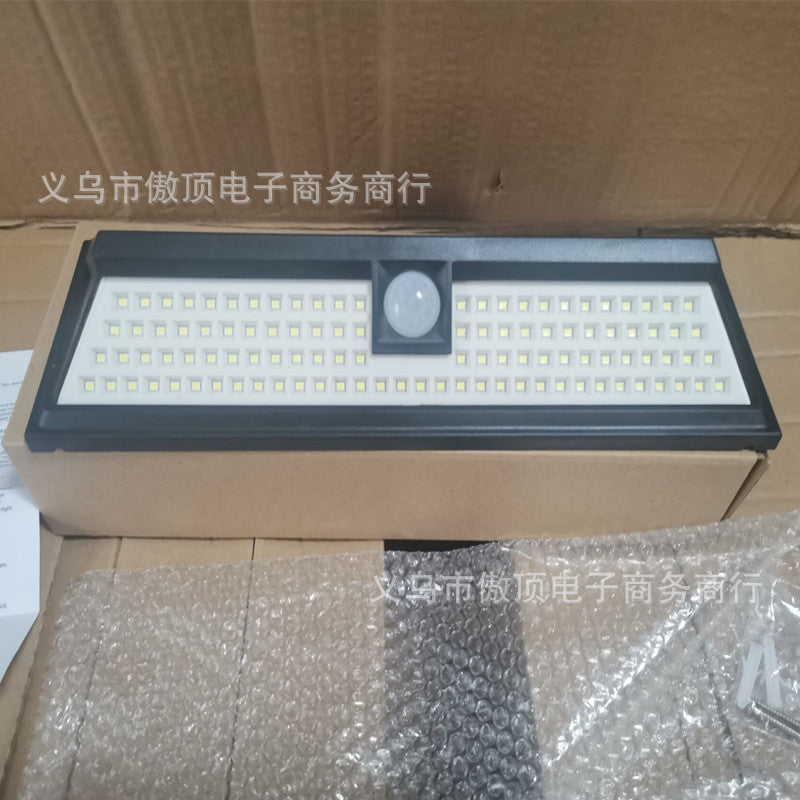 Outdoor Solar Street Light Garden Light Household Sensor Light Outdoor Waterproof Wall Light Garage Light118led Lamp