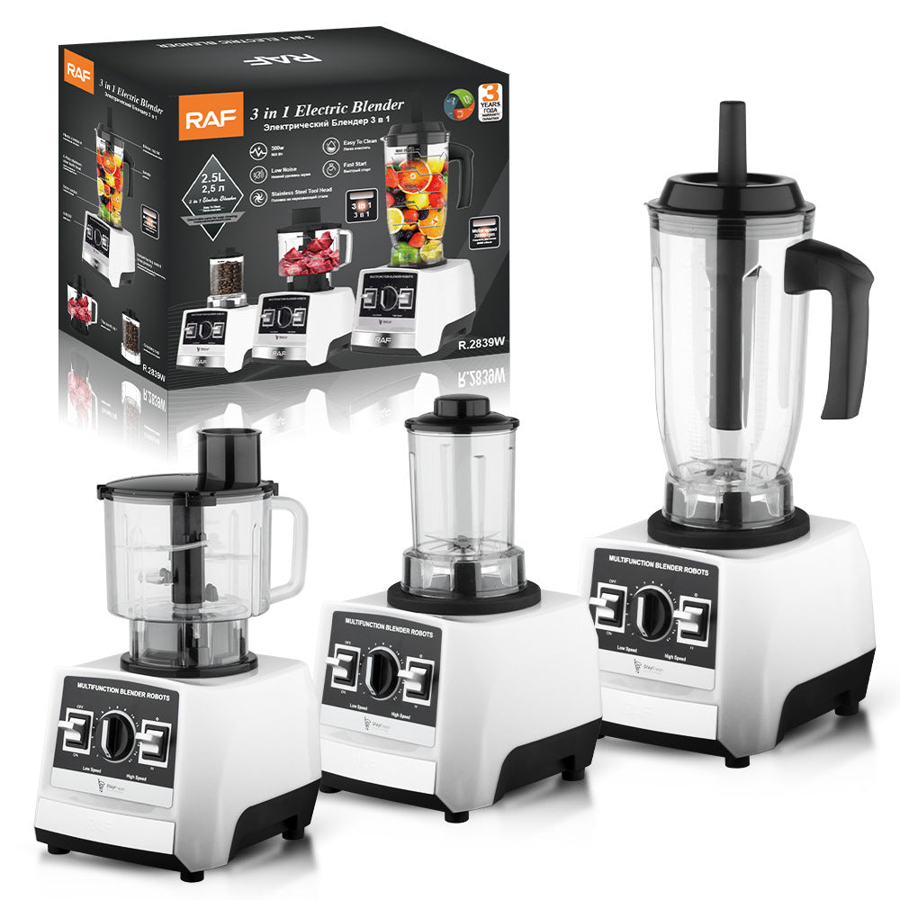 RAF European Standard Multifunctional 3-in-1 Juicer Household Food Processor Meat Grinder Grinder Mill