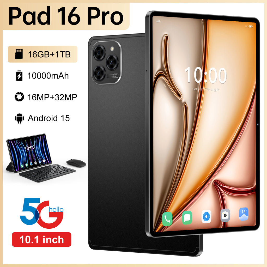 New model factory exclusive Pad 16 Pro Android Smart Tablet PC10Supports inch screen WiFi Bluetooth