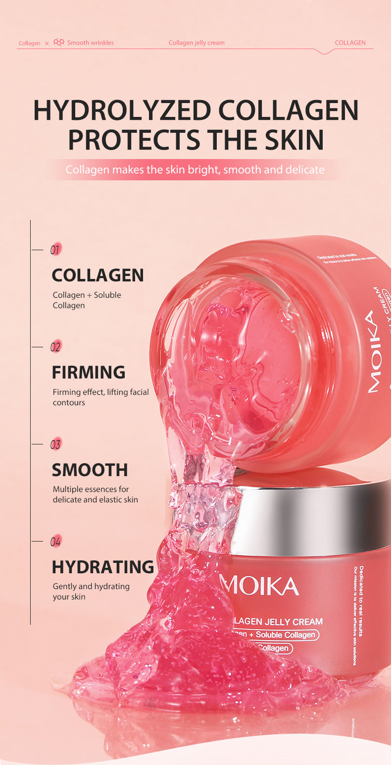 Ready Stock Collagen Jelly Face Cream110g Moisturizing, anti-wrinkle, anti-aging, firming niacinamide gel cream
