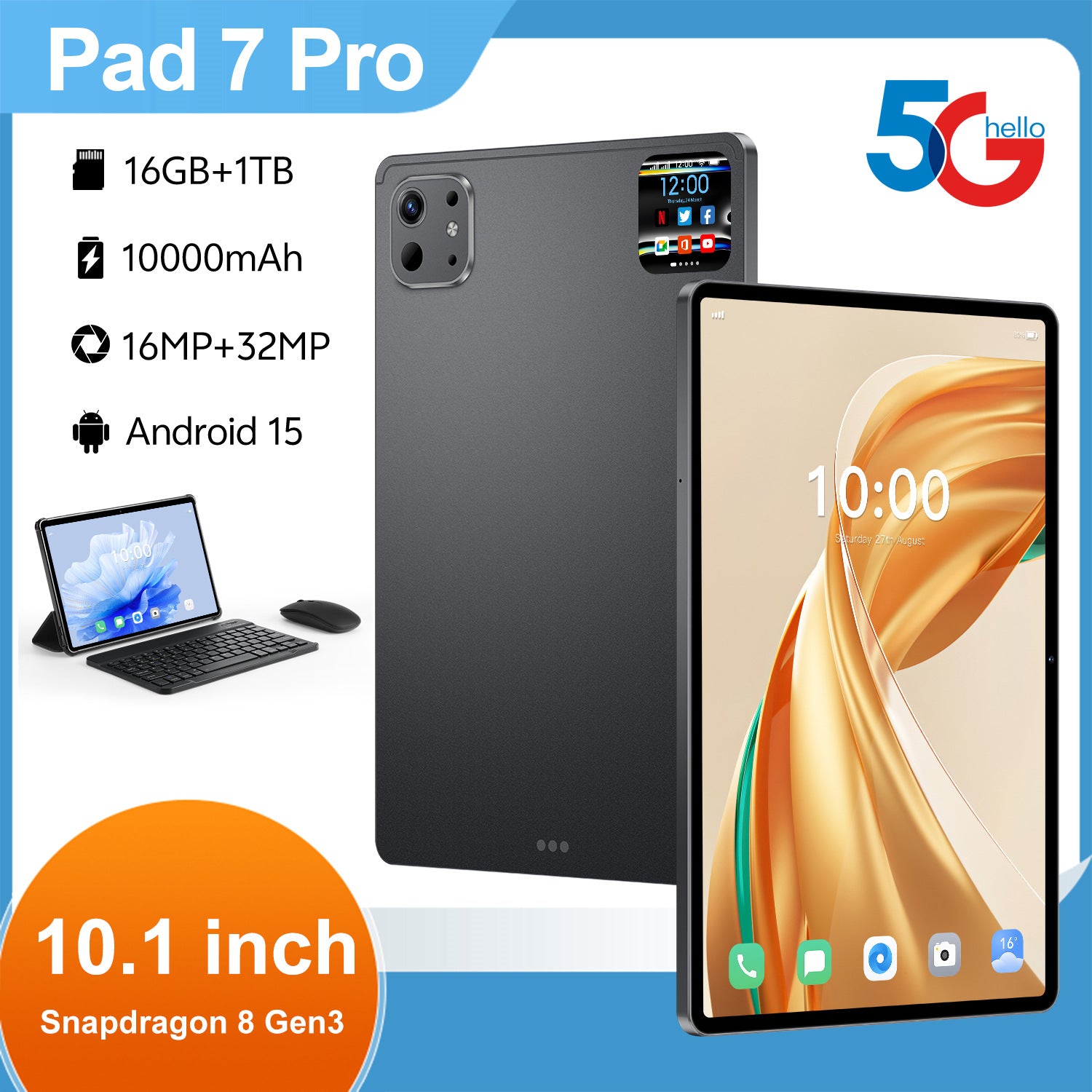 New Hot-Selling Tablet Computer10.1Inch Pro 13 Android16+1TB HD Screen Wholesale Southeast Asia