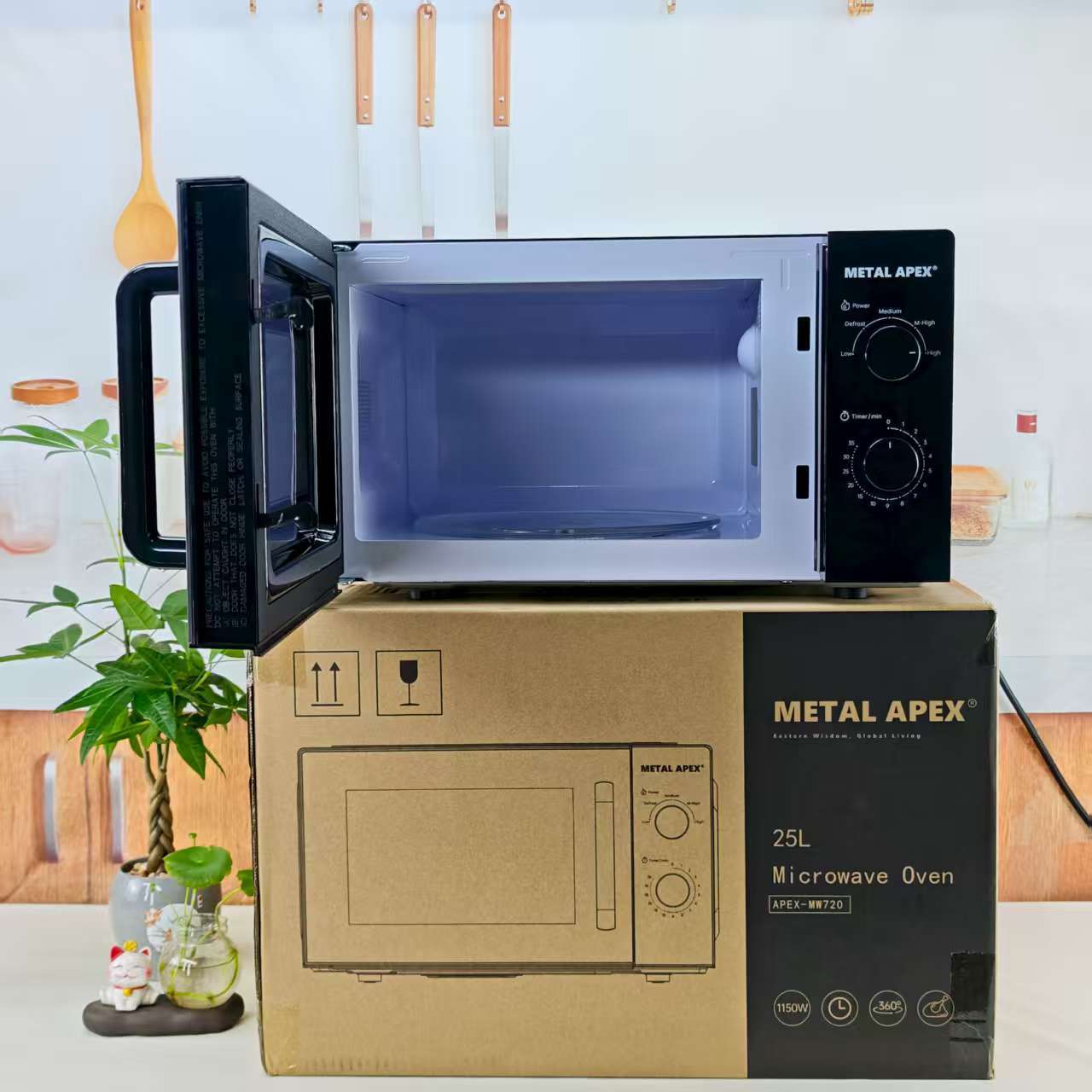 20L/25L Microwave Oven Household Multifunctional Microwave Oven Turntable Mechanical Knob Export