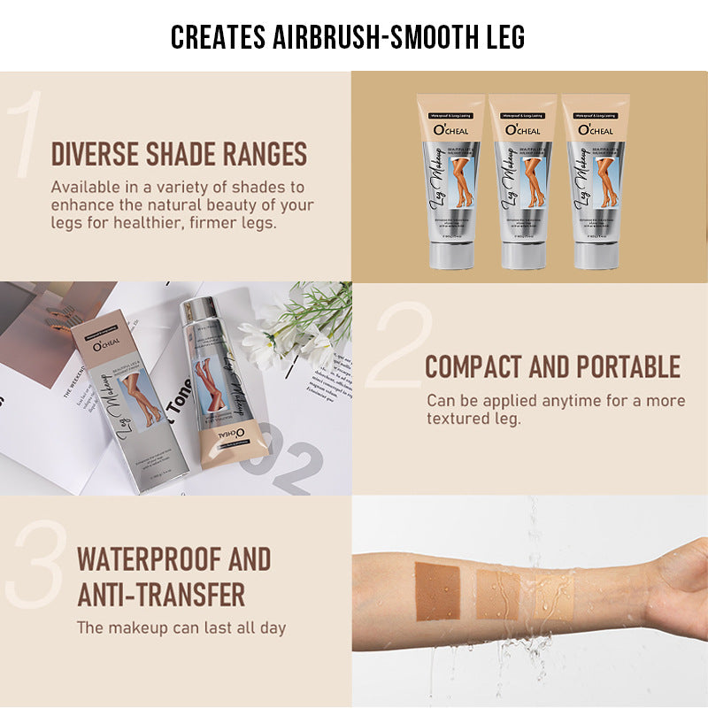 AliExpress Leg Cream Scar Covering Bare Skin Feel Stockings Leg Waterproof Non-Slip Makeup Contouring Moisturizing Cream