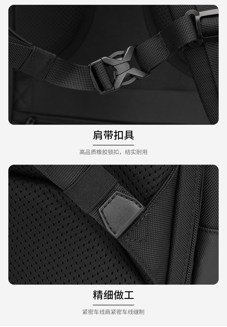 Business Backpack Men's Large Capacity Waterproof Computer Bag Multifunctional commuter backpack with a simple and sophisticated feel