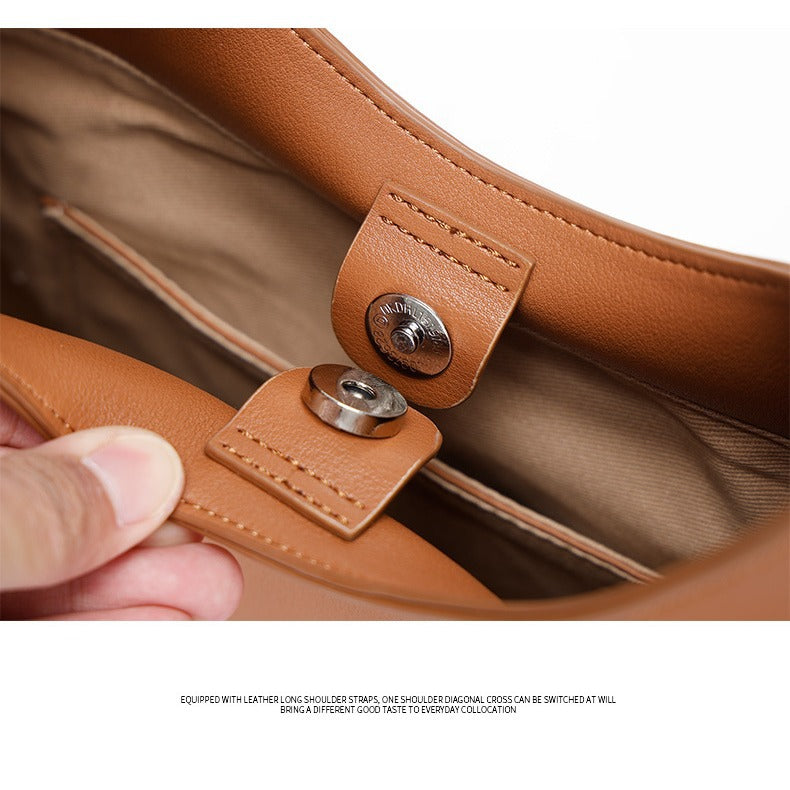 European and American Retro Women's Bag Crescent Bag Design Sense Versatile Niche Fashion Shoulder Bag Crossbody Bag