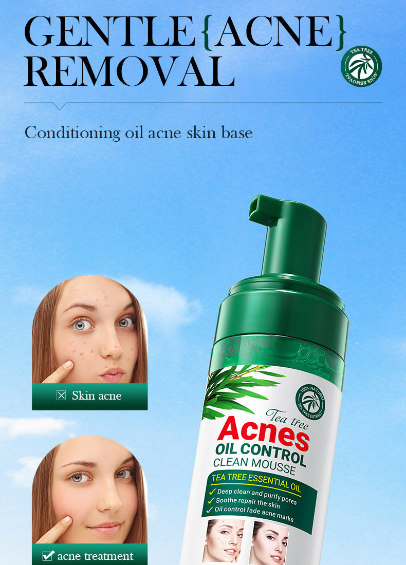 Tea Tree Mousse Facial Cleanser150gSADOER Clean Bubble Dense Facial Cleanser  Wholesale