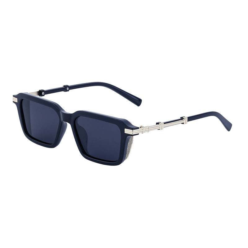 New European and American Fashion Polarized Sunglasses for Men Driving Anti-Glare Sunglasses Retro Punk Style Glasses shades