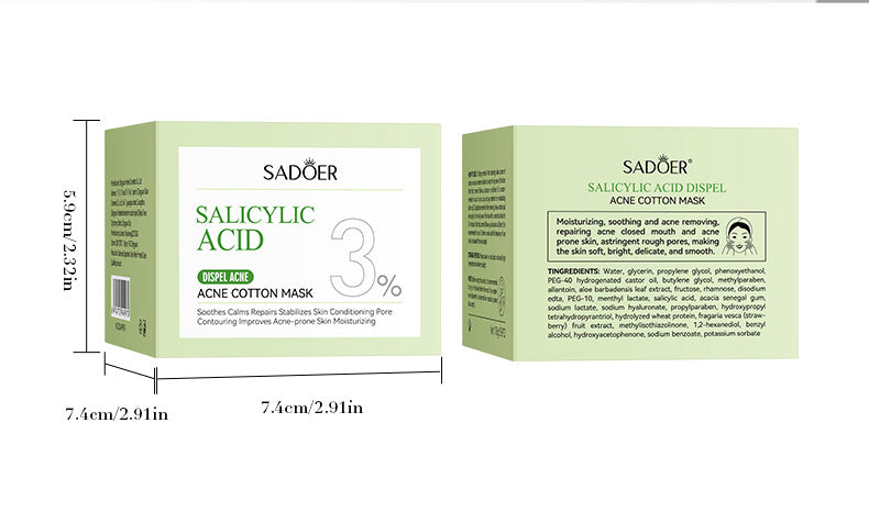 Salicylic Acid Skincare Series SADOER Anti-acne Amino Acid Moisturizing and Hydrating Skin Care Products  Foreign Trade Approval