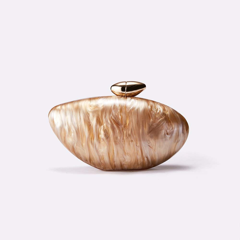 European and American Trend New Style Bag for Women Fashionable Light Luxury Versatile Bullet Head Acrylic Simple Evening Bag Clutch for Women