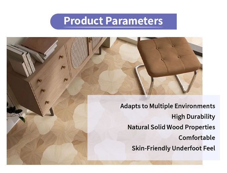 ENF Certified Luxury Solid Hardwood B1 Fireproof Oak Wood Flooring Lotus Leaf Parquet Engineered for Living Room Outdoor Park
